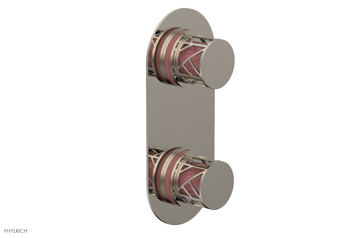 Phylrich JOLIE Thermostatic Valve with Volume Control or Diverter with "Pink" Accents