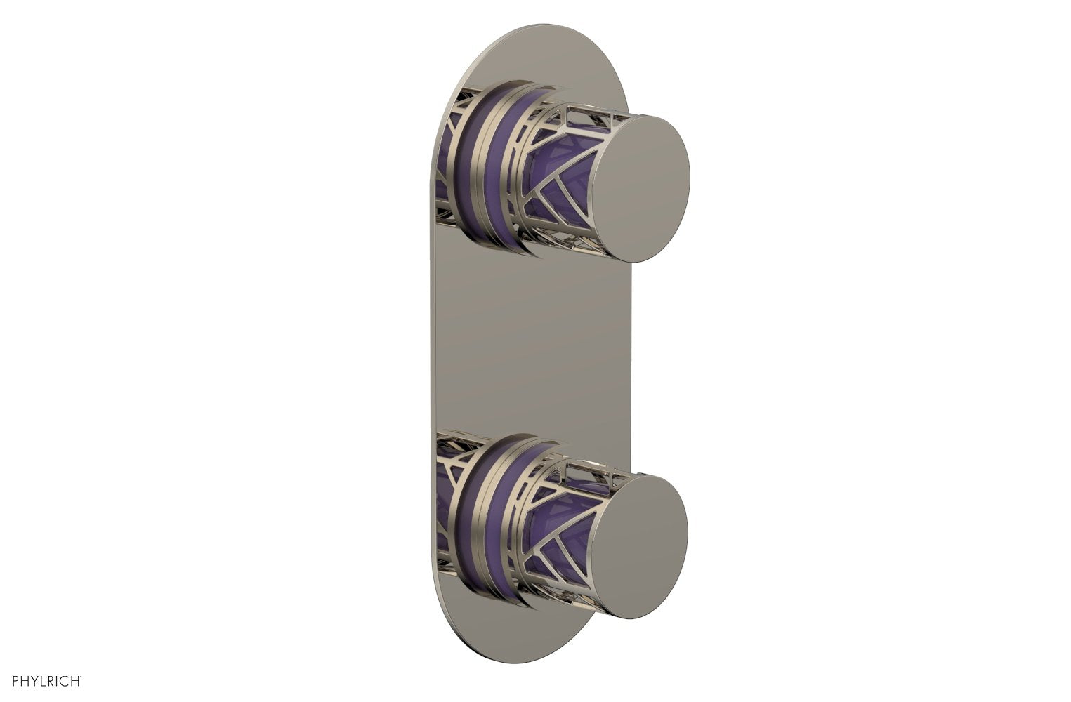 Phylrich JOLIE Thermostatic Valve with Volume Control or Diverter with "Purple" Accents