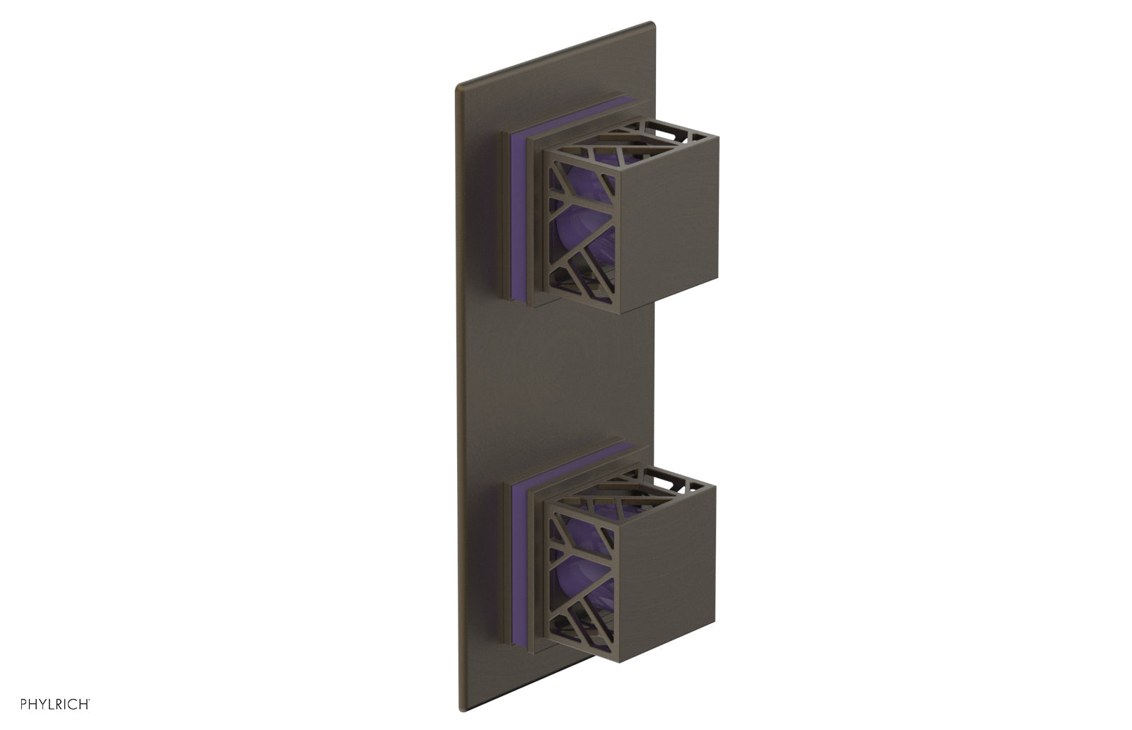 Phylrich JOLIE Thermostatic Valve with Volume Control or Diverter with "Purple" Accents