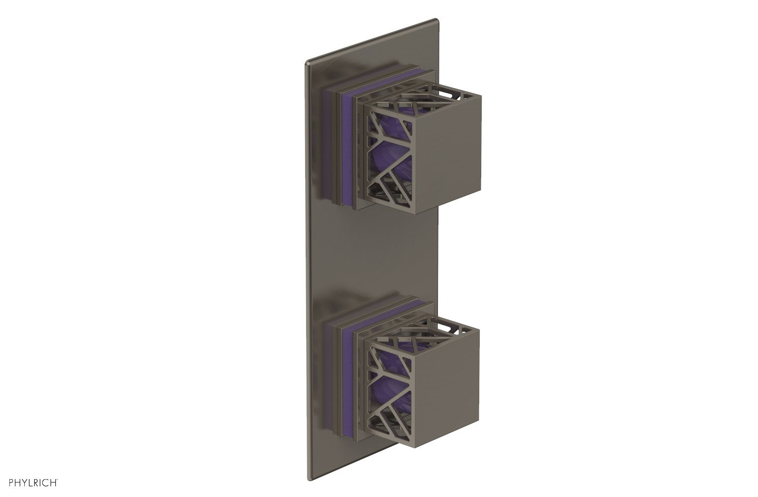 Phylrich JOLIE Thermostatic Valve with Volume Control or Diverter with "Purple" Accents