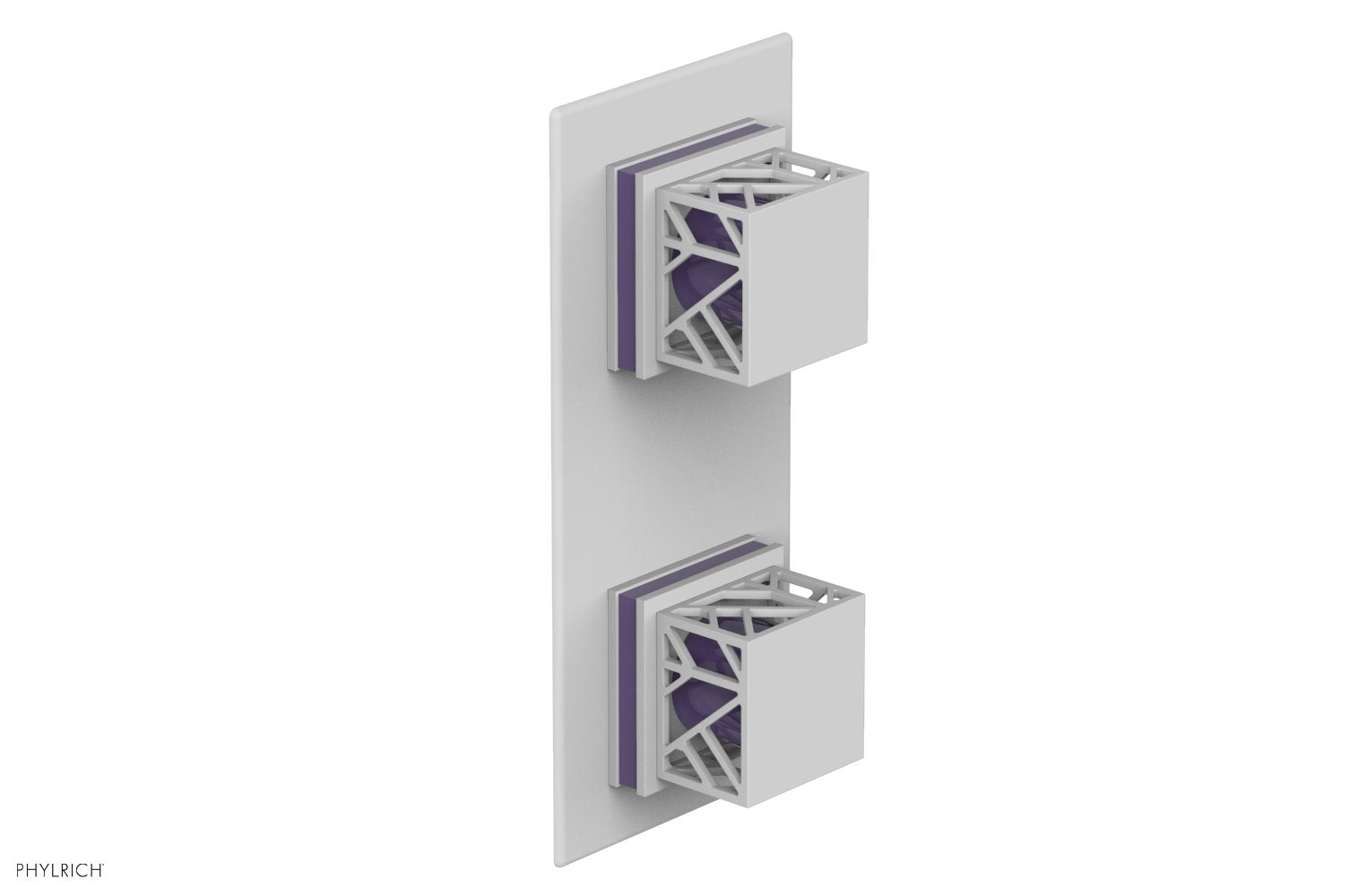 Phylrich JOLIE Thermostatic Valve with Volume Control or Diverter with "Purple" Accents