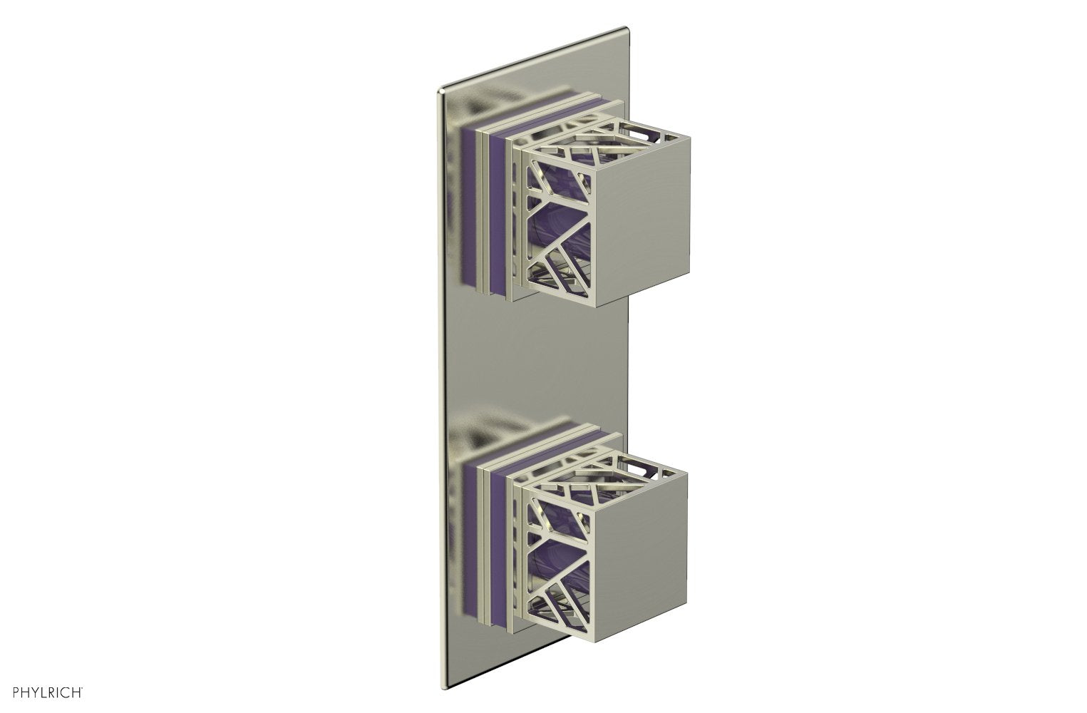 Phylrich JOLIE Thermostatic Valve with Volume Control or Diverter with "Purple" Accents