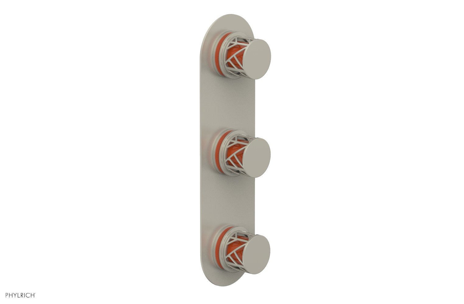 Phylrich JOLIE Thermostatic Valve with Two Volume Control with "Orange" Accents