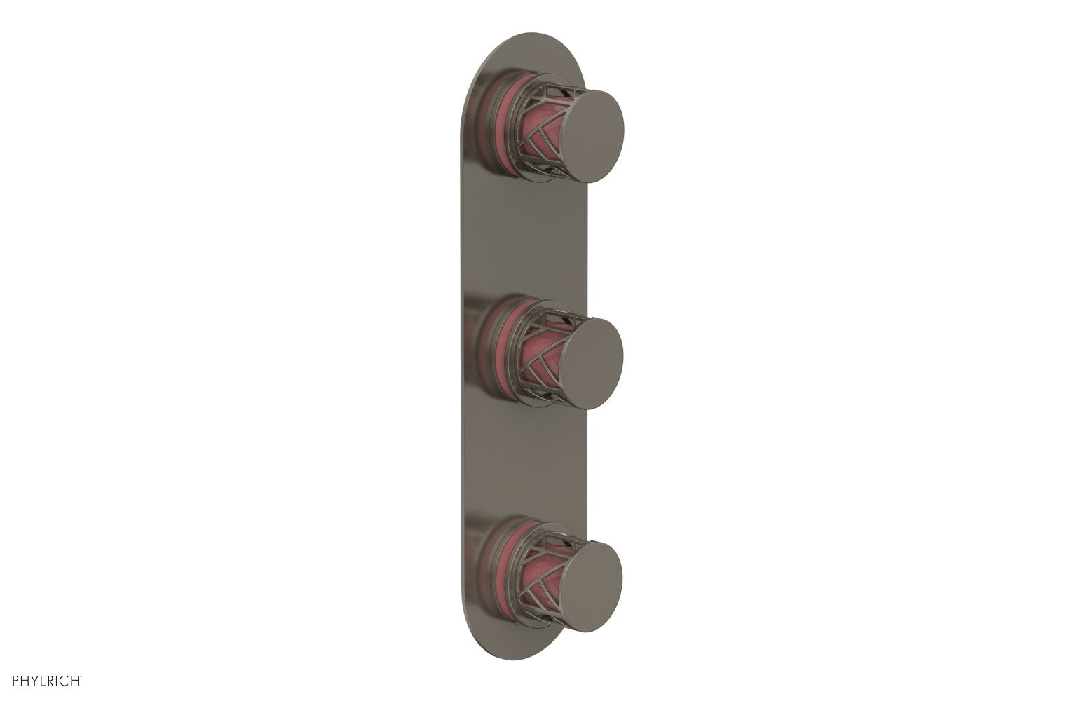 Phylrich JOLIE Thermostatic Valve with Two Volume Control with "Pink" Accents