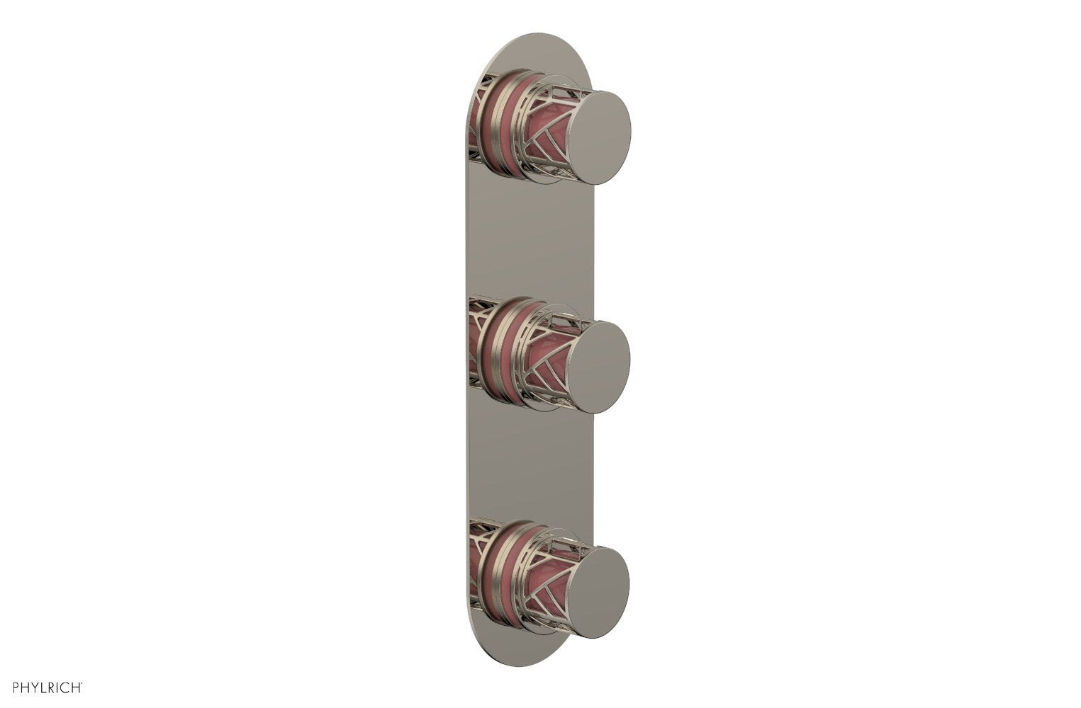 Phylrich JOLIE Thermostatic Valve with Two Volume Control with "Pink" Accents