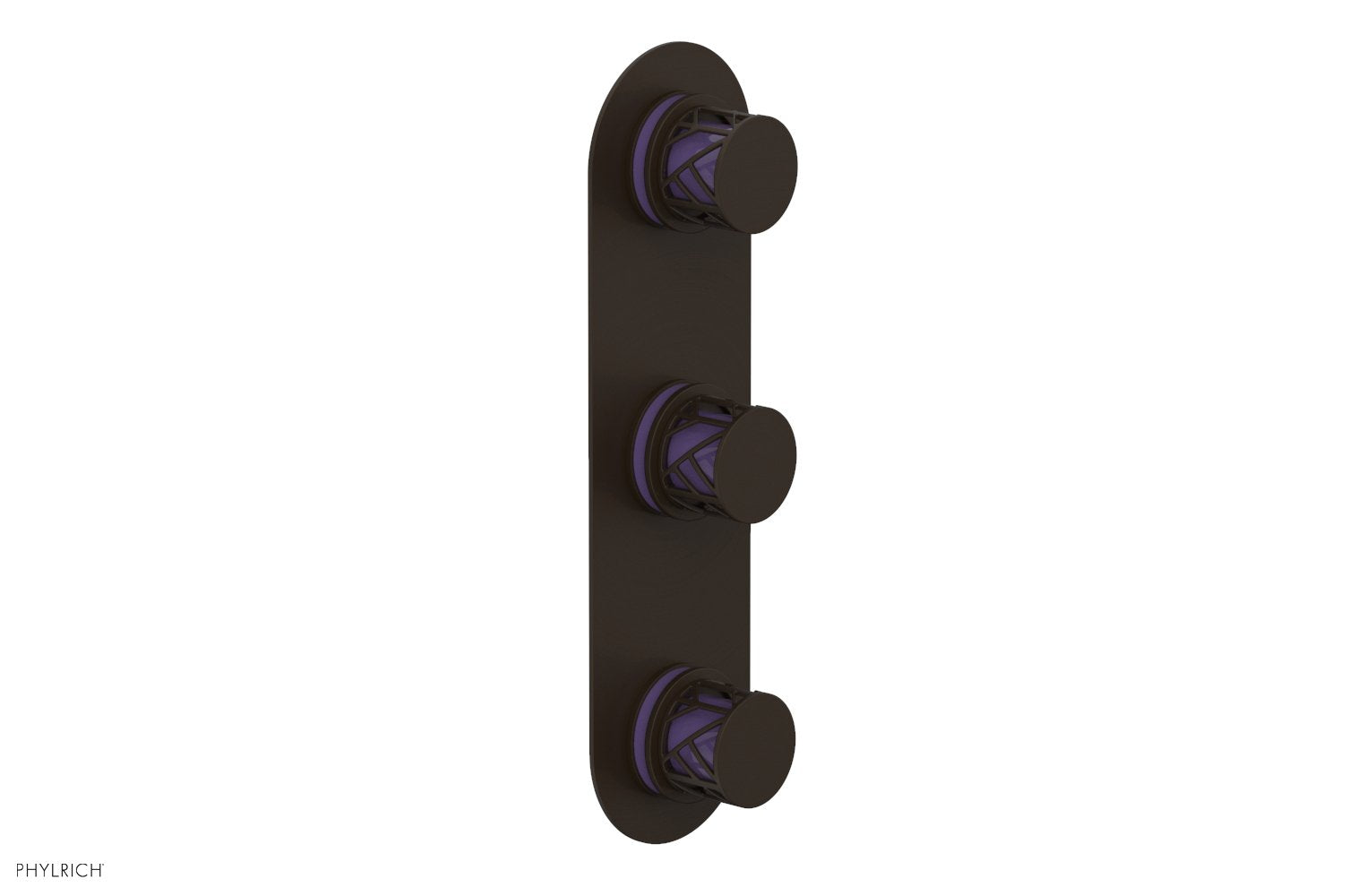 Phylrich JOLIE Thermostatic Valve with Two Volume Control with "Purple" Accents