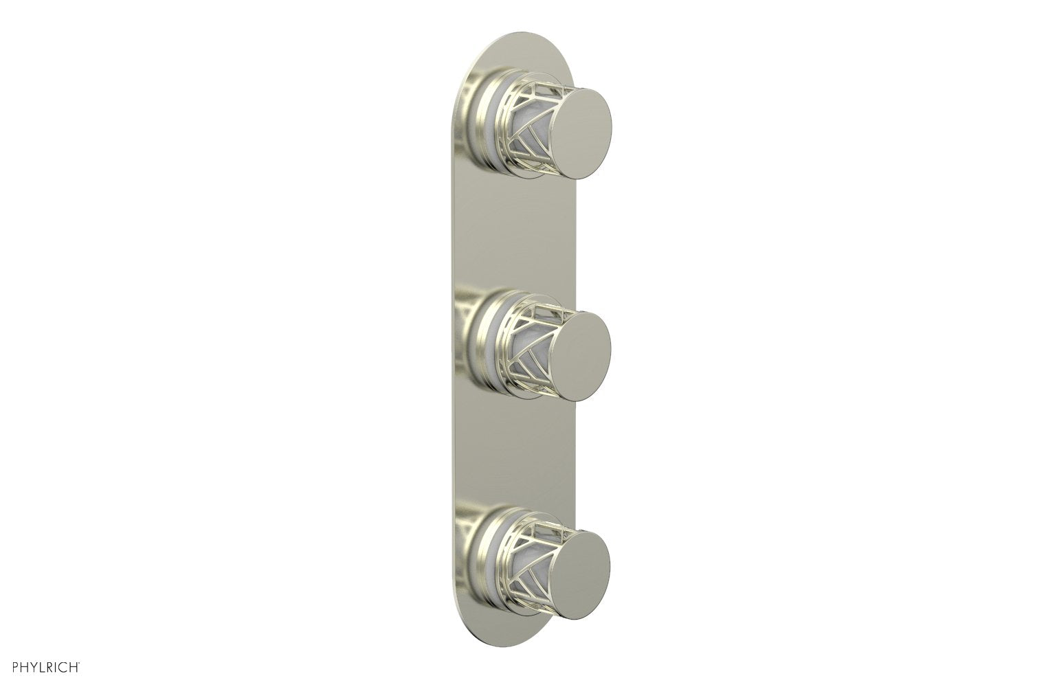 Phylrich JOLIE Thermostatic Valve with Two Volume Control with "White" Accents