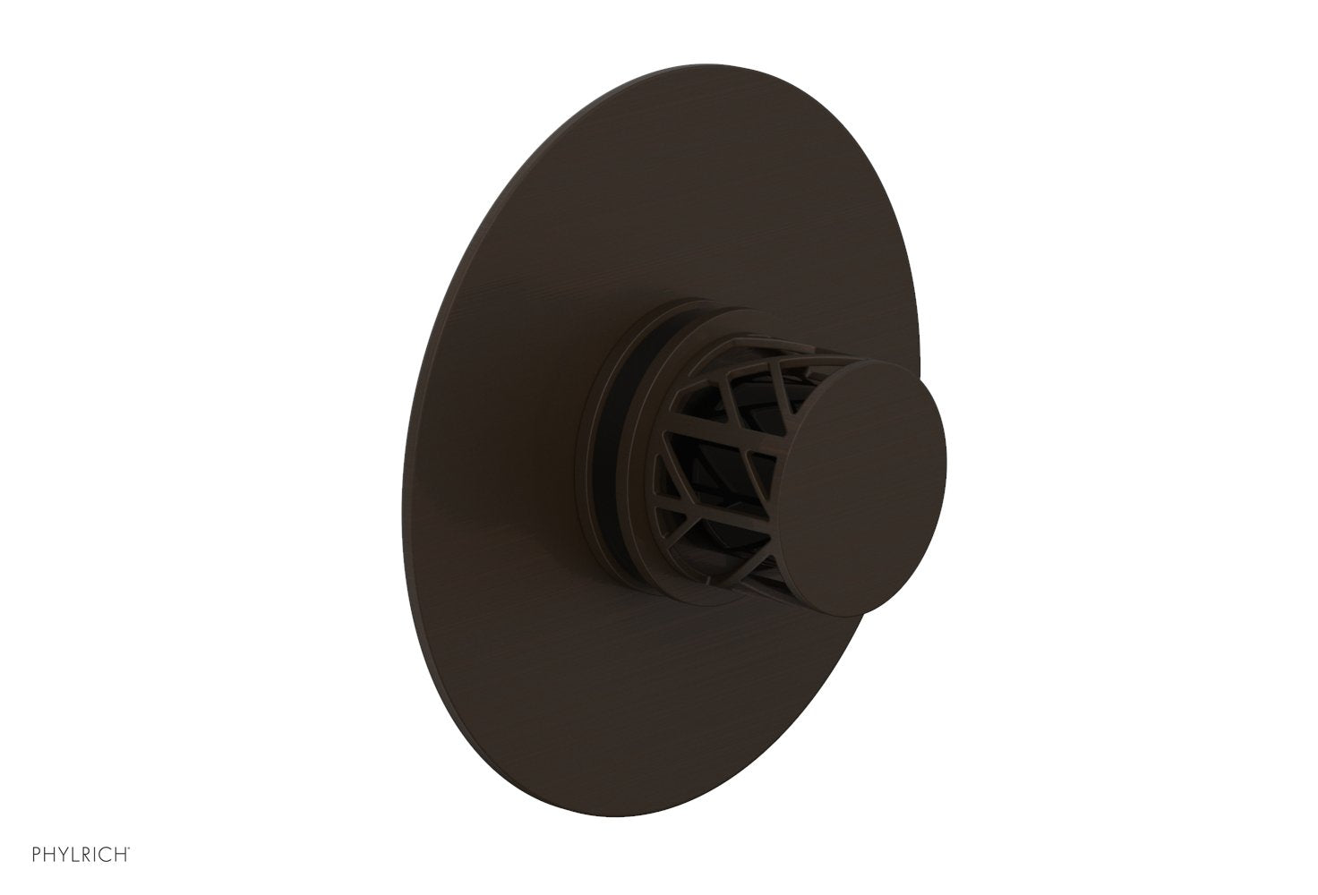 Phylrich JOLIE Pressure Balance Shower Plate & Handle Trim, Round Handle with "Black" Accents