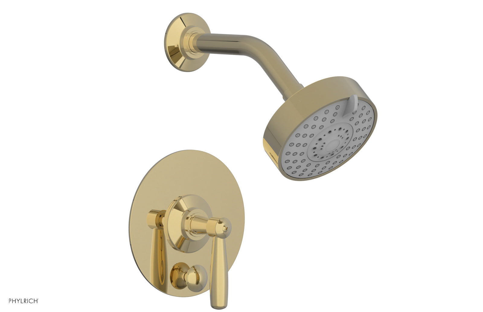 Phylrich WORKS Pressure Balance Shower and Diverter Set (Less Spout), Lever Handle