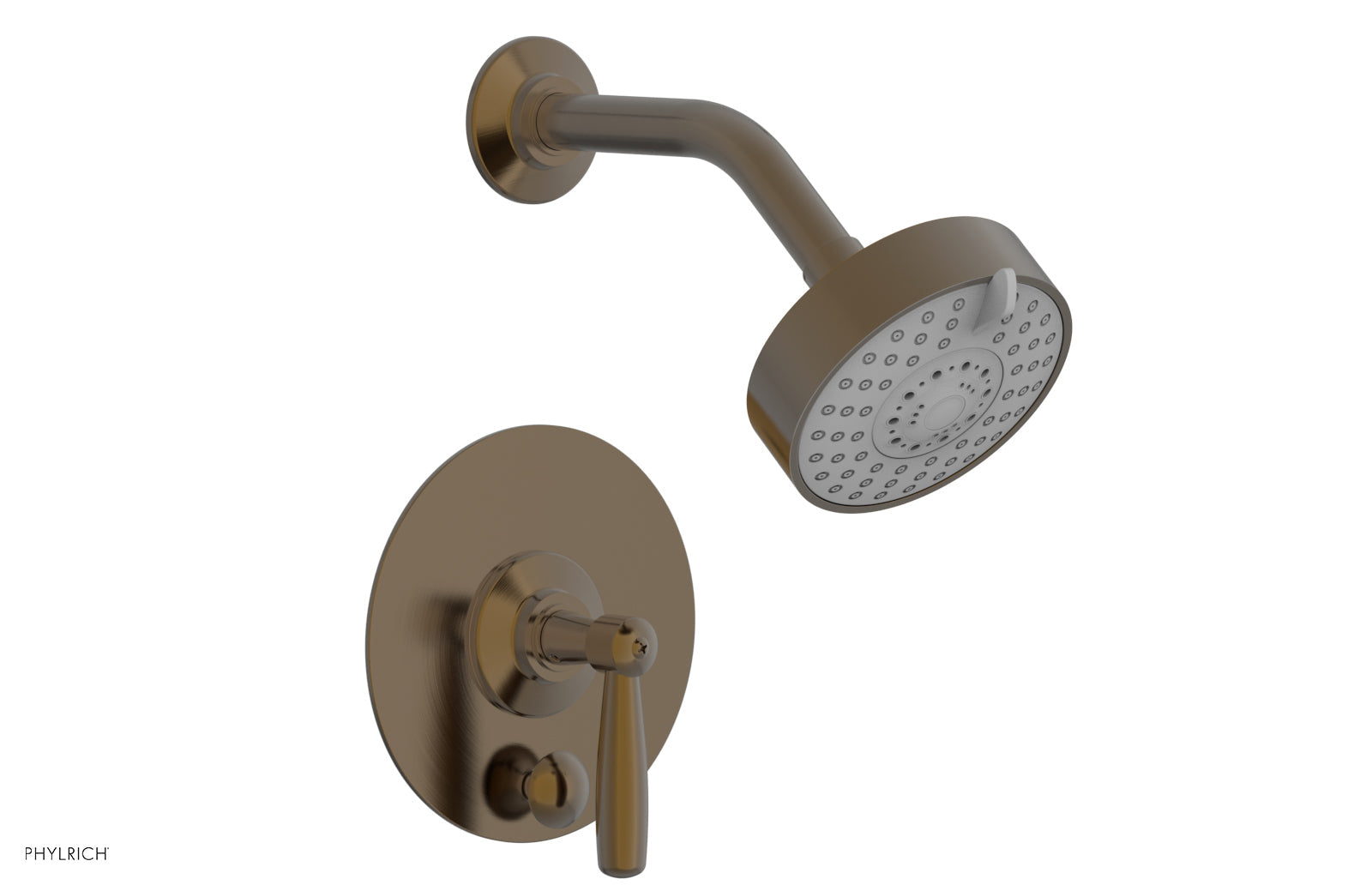 Phylrich WORKS Pressure Balance Shower and Diverter Set (Less Spout), Lever Handle