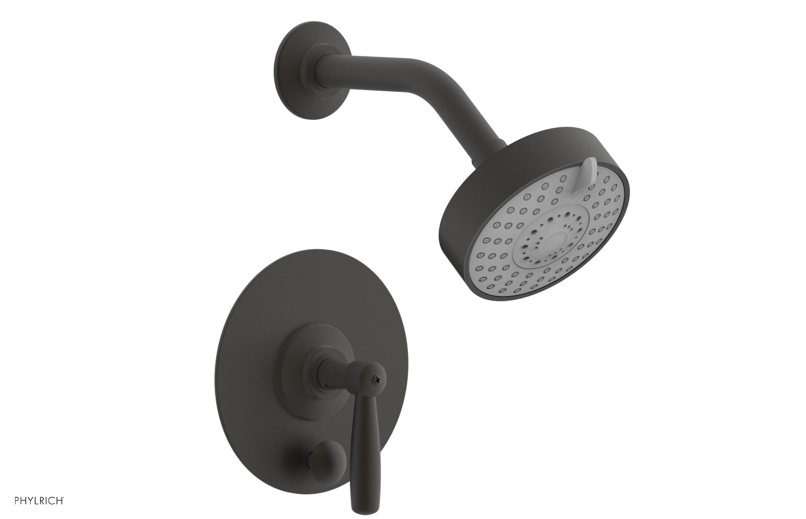 Phylrich WORKS Pressure Balance Shower and Diverter Set (Less Spout), Lever Handle