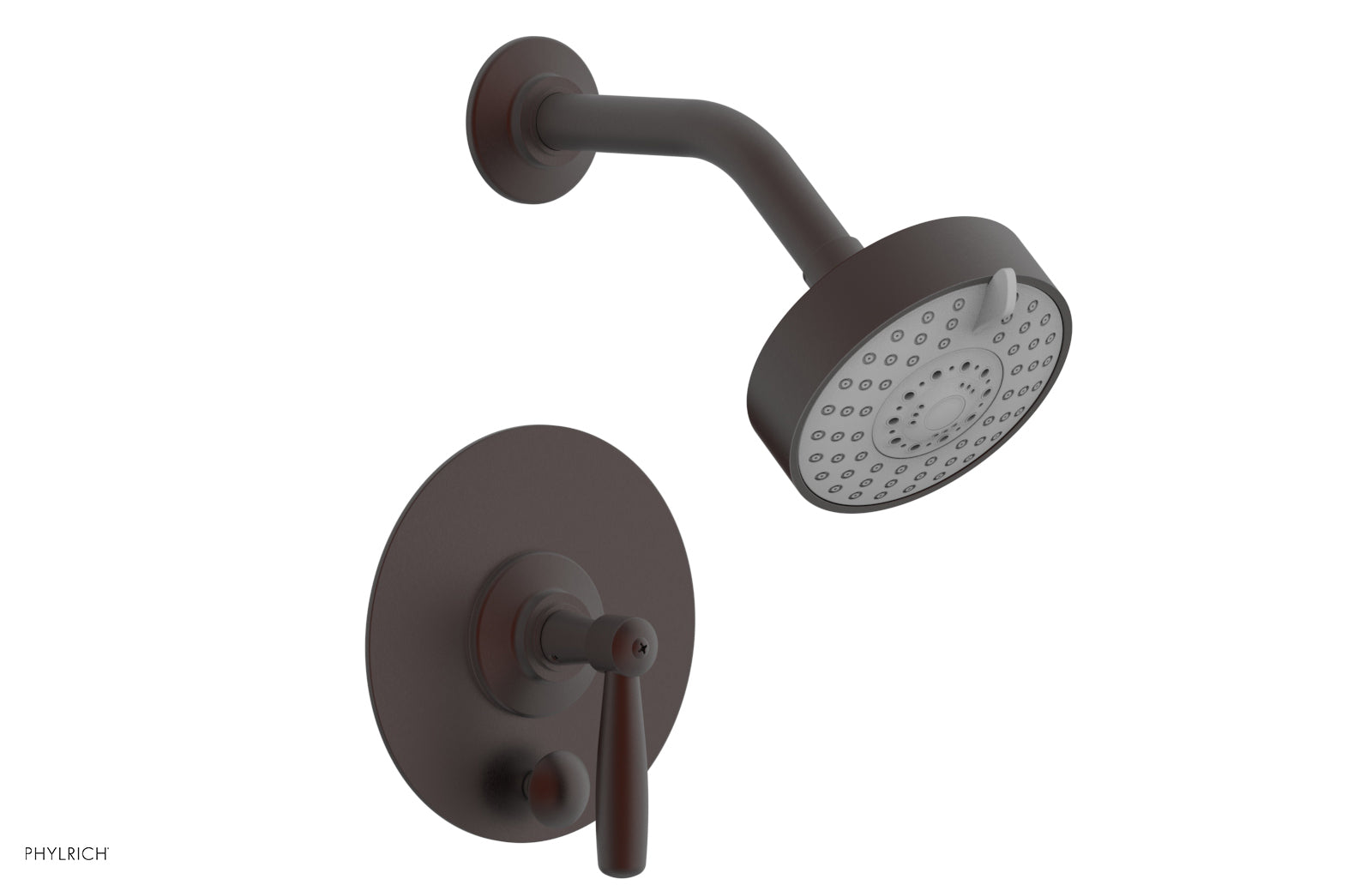 Phylrich WORKS Pressure Balance Shower and Diverter Set (Less Spout), Lever Handle