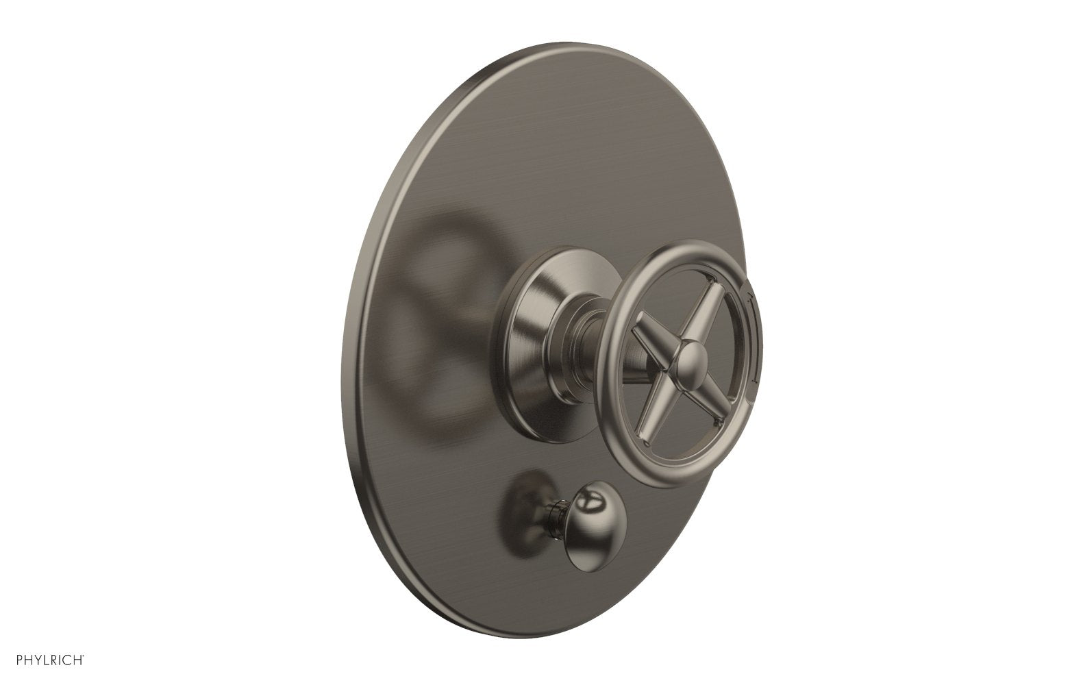 Phylrich WORKS Pressure Balance Shower Plate with Diverter and Handle Trim Set