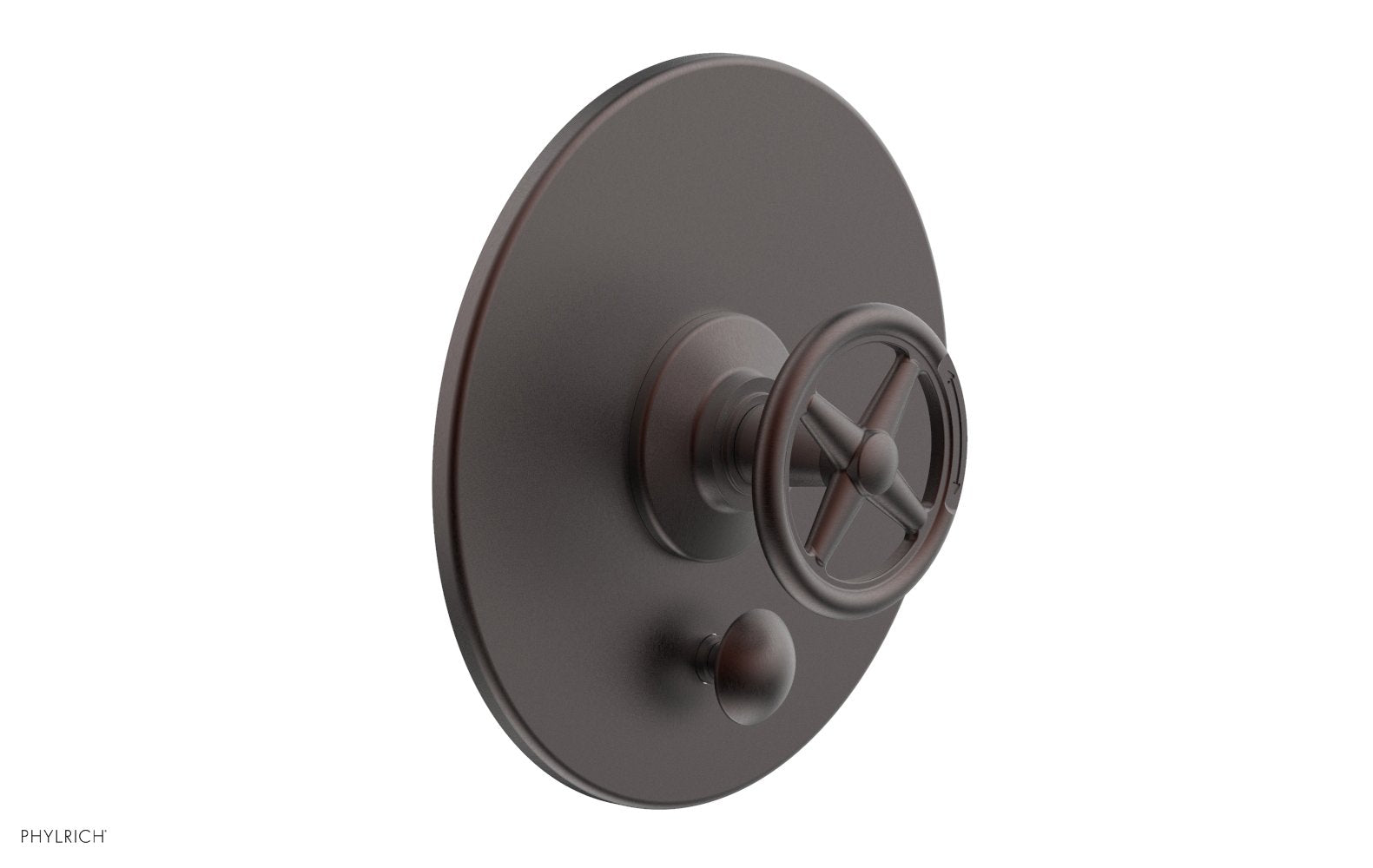 Phylrich WORKS Pressure Balance Shower Plate with Diverter and Handle Trim Set