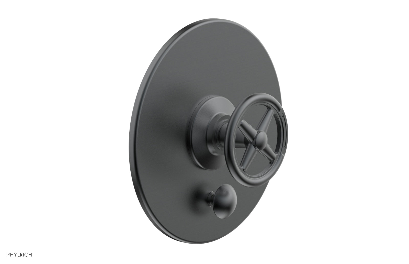 Phylrich WORKS Pressure Balance Shower Plate with Diverter and Handle Trim Set