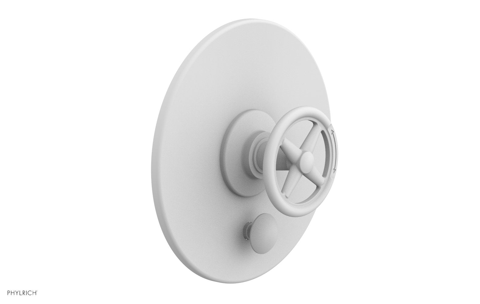 Phylrich WORKS Pressure Balance Shower Plate with Diverter and Handle Trim Set