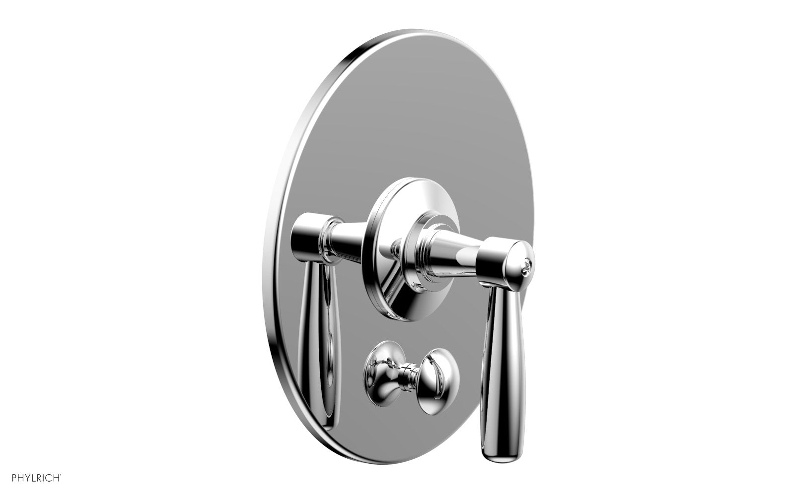 polished chrome shower plate