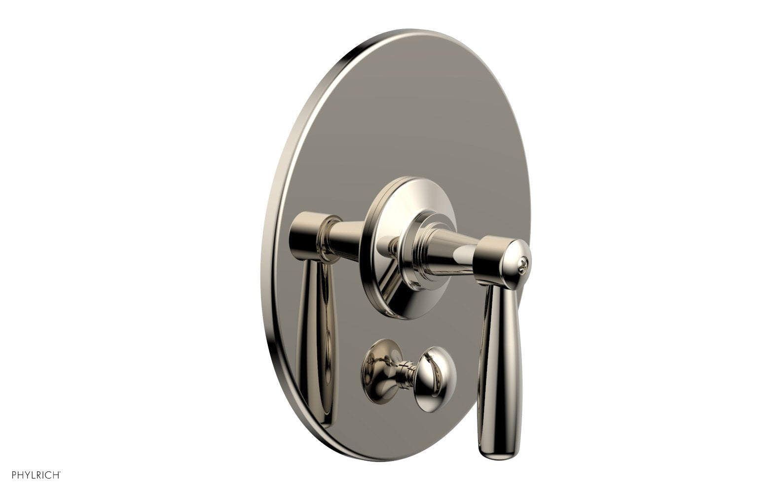 Phylrich WORKS Pressure Balance Shower Plate with Diverter and Handle Trim Set