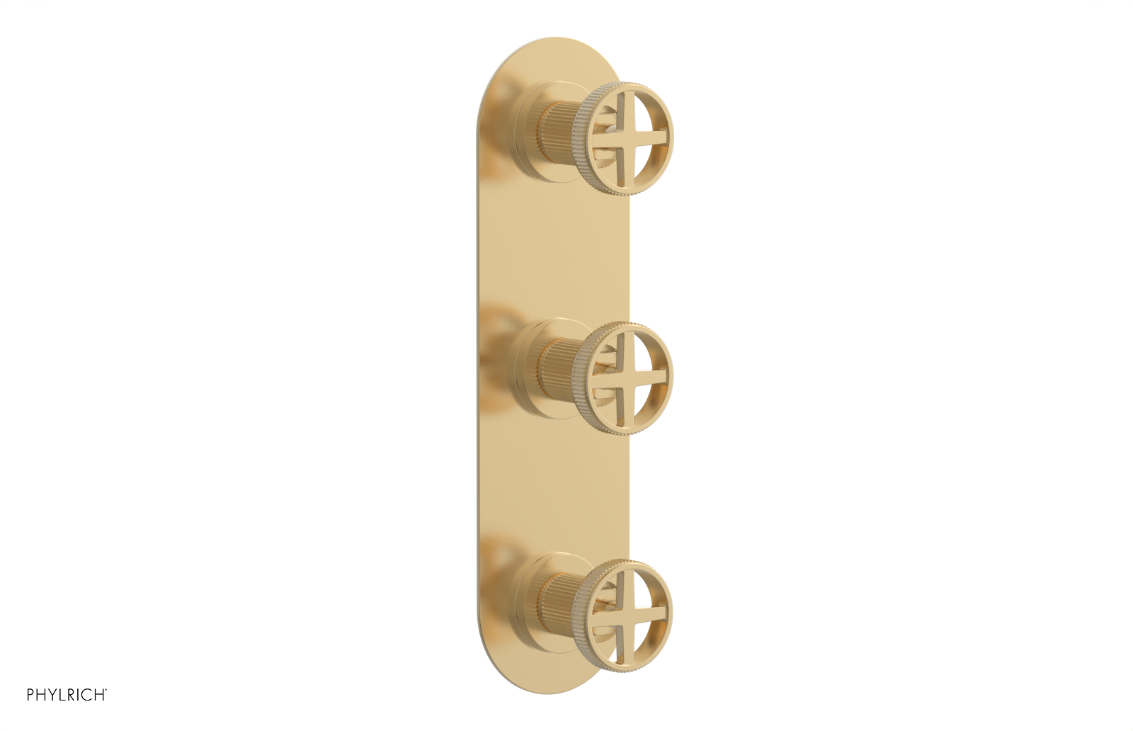 Phylrich Dustrie Grooved Thermostatic Valve with Two Volume Control