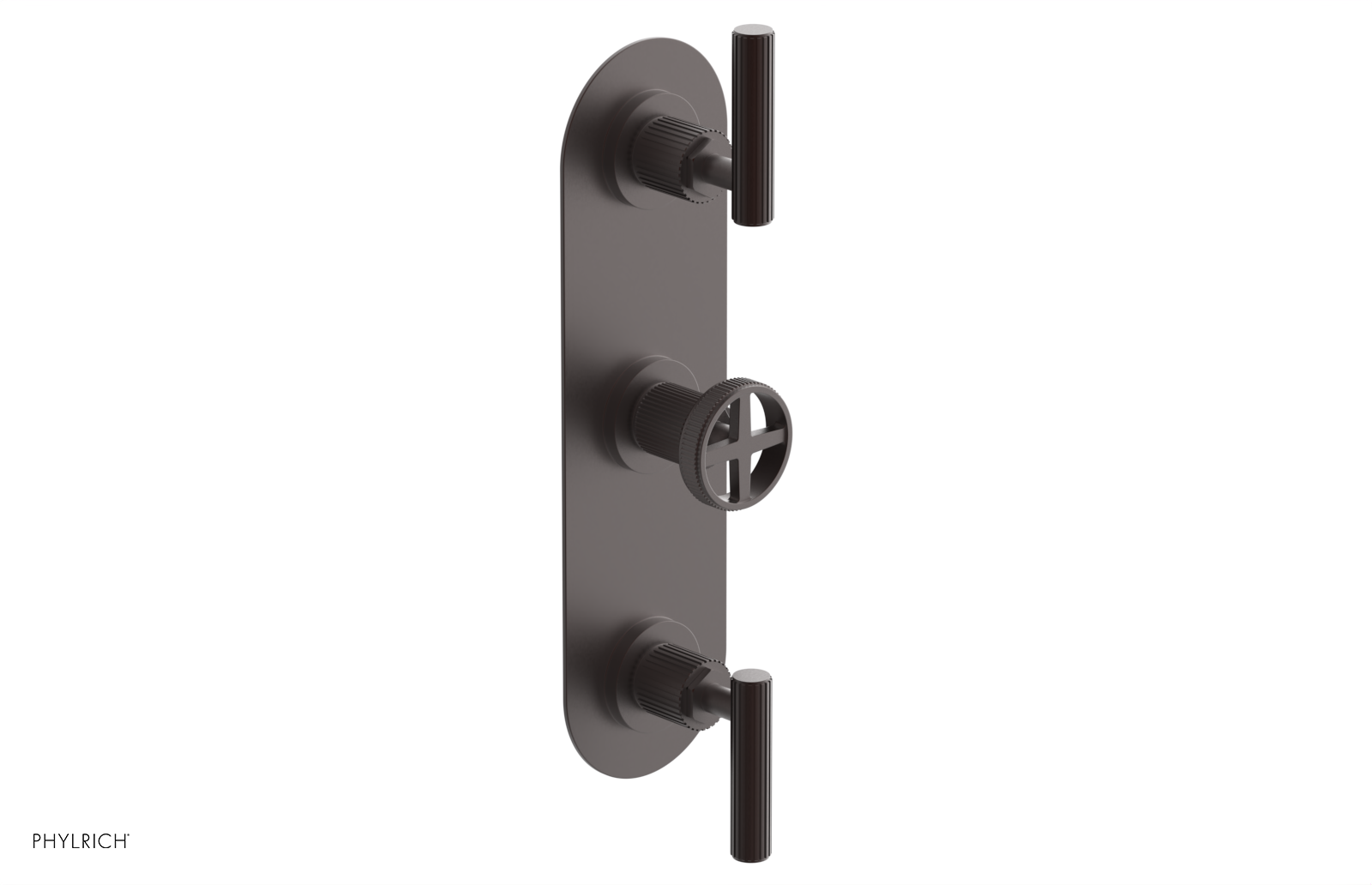Phylrich Dustrie Grooved Thermostatic Valve with Two Volume Control