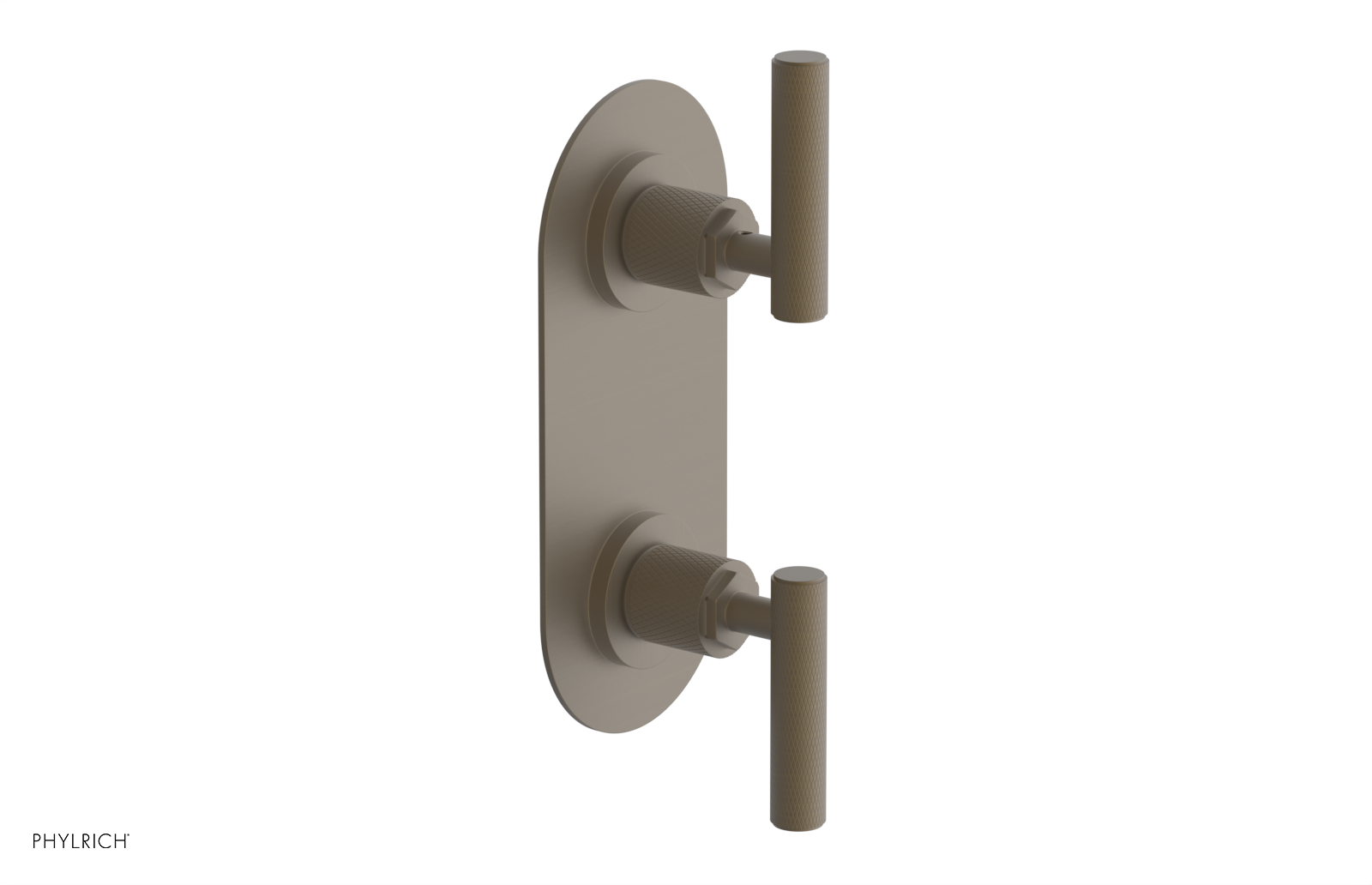 Phylrich Dustrie Knurled Thermostatic Valve with Volume Control Or Diverter