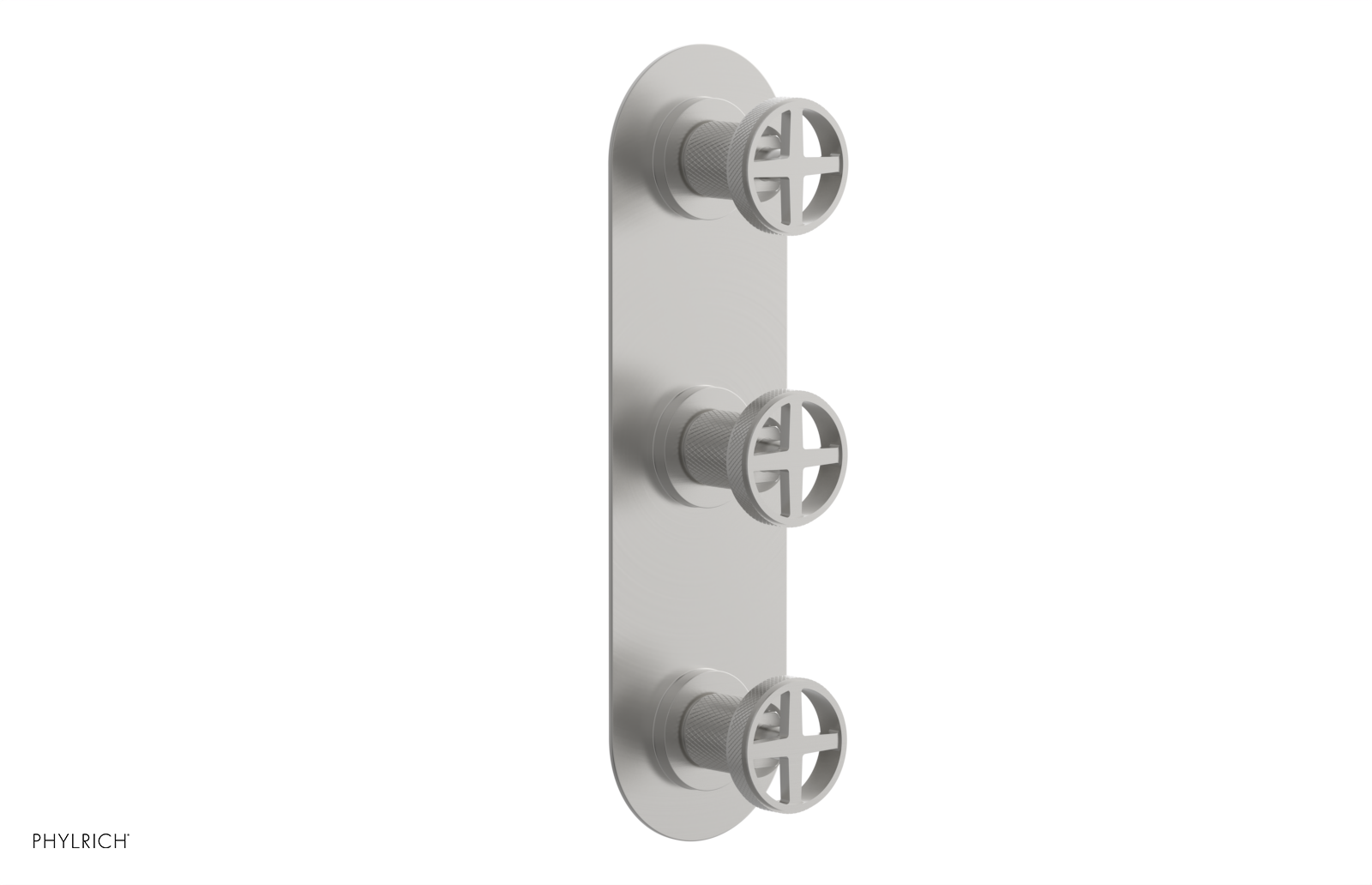Phylrich Dustrie Knurled Thermostatic Valve with Two Volume Control