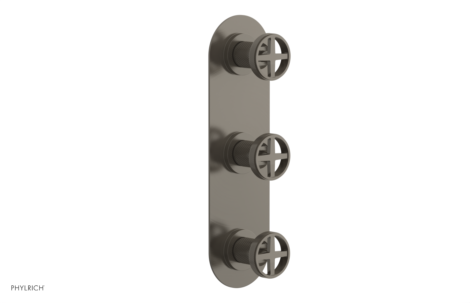Phylrich Dustrie Knurled Thermostatic Valve with Two Volume Control