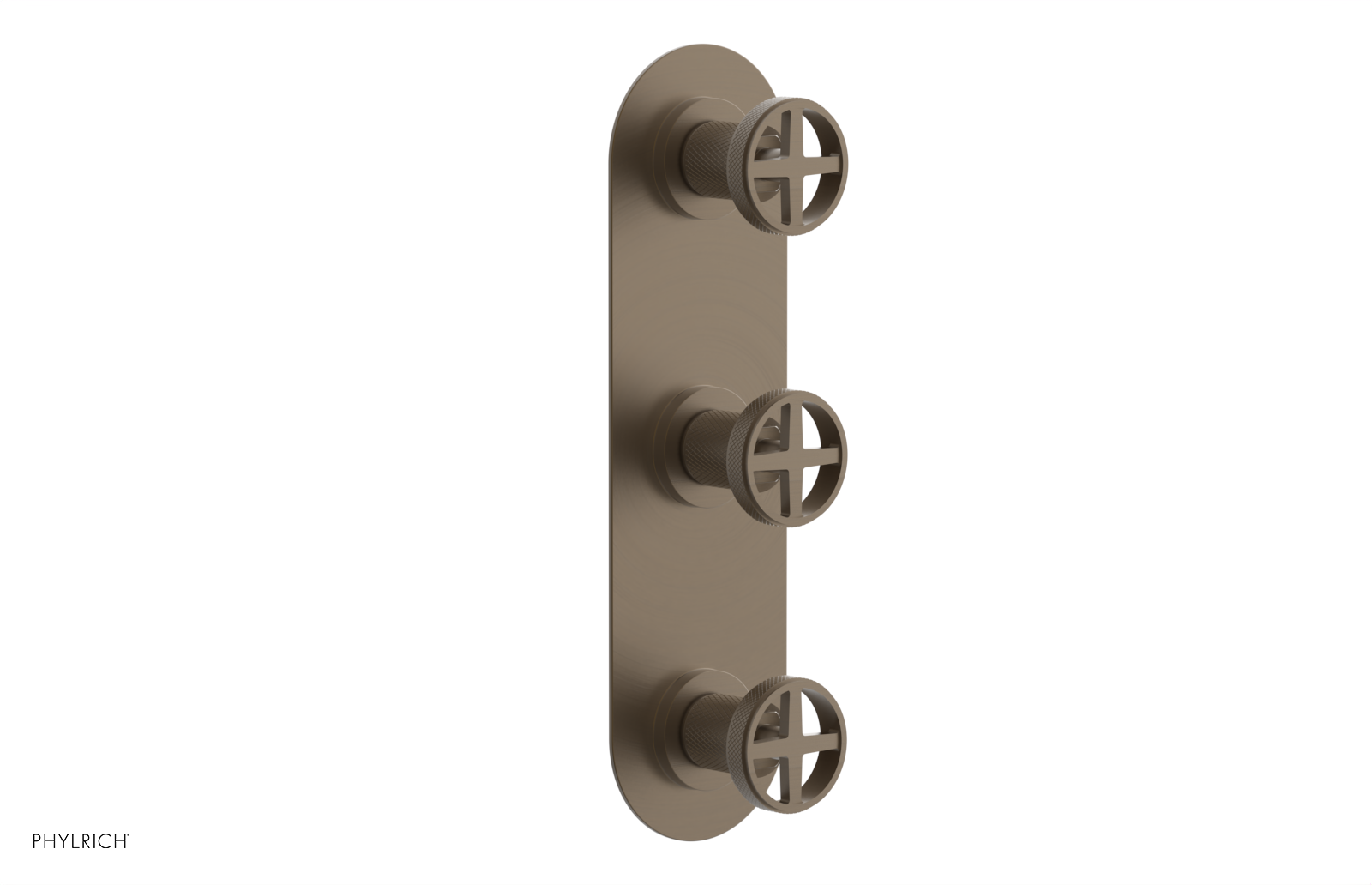 Phylrich Dustrie Knurled Thermostatic Valve with Two Volume Control