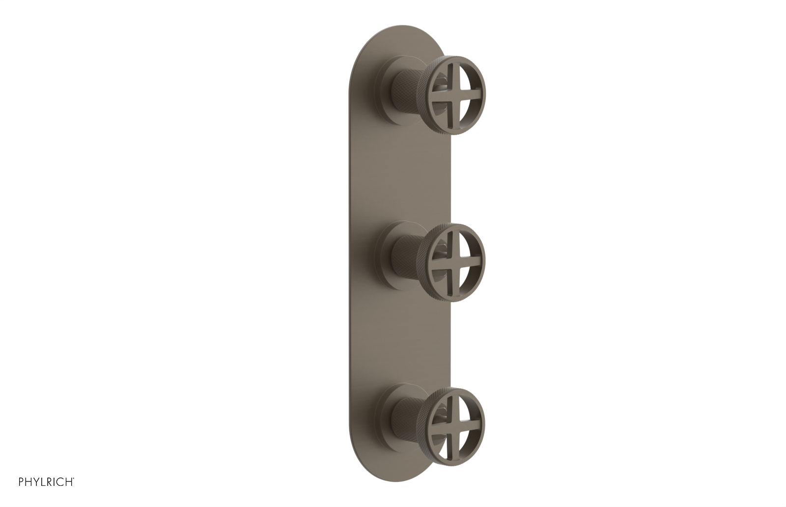 Phylrich Dustrie Knurled Thermostatic Valve with Two Volume Control