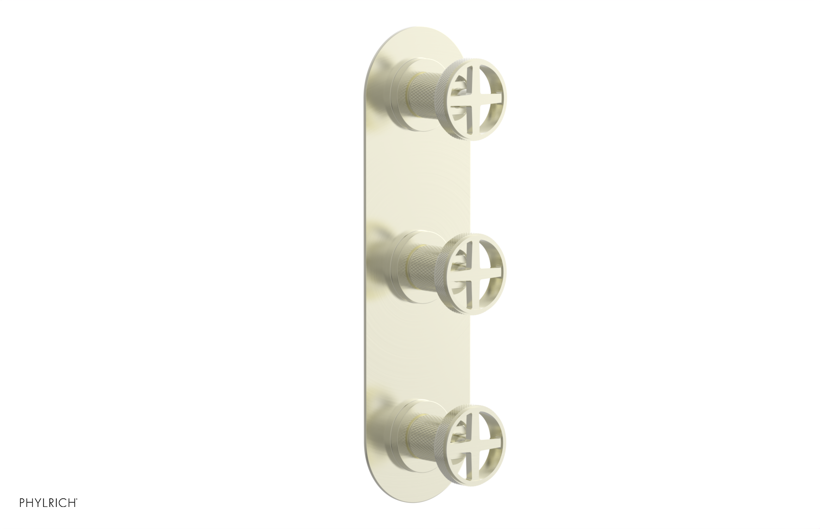 Phylrich Dustrie Knurled Thermostatic Valve with Two Volume Control