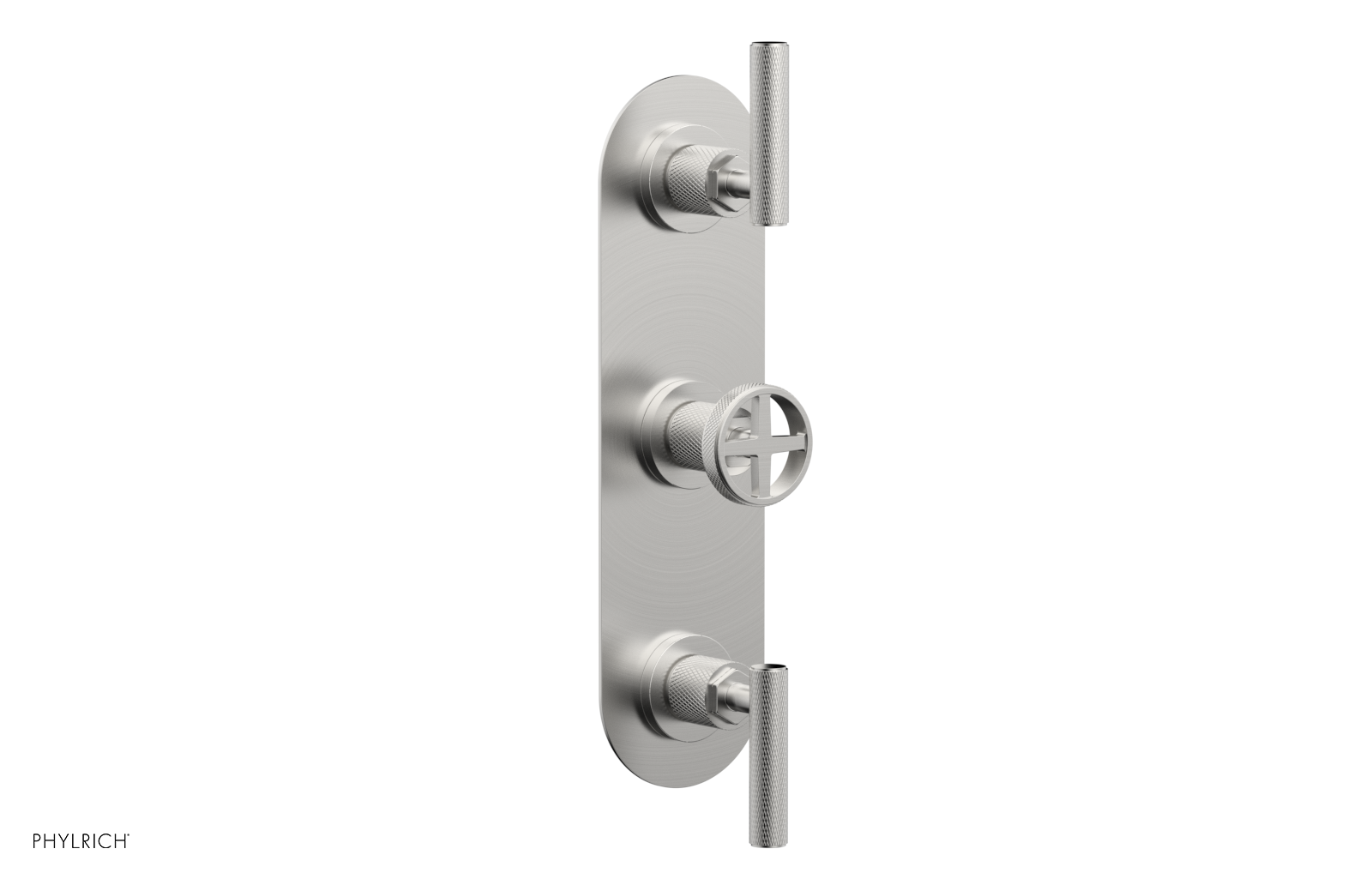 Phylrich Dustrie Knurled Thermostatic Valve with Two Volume Control