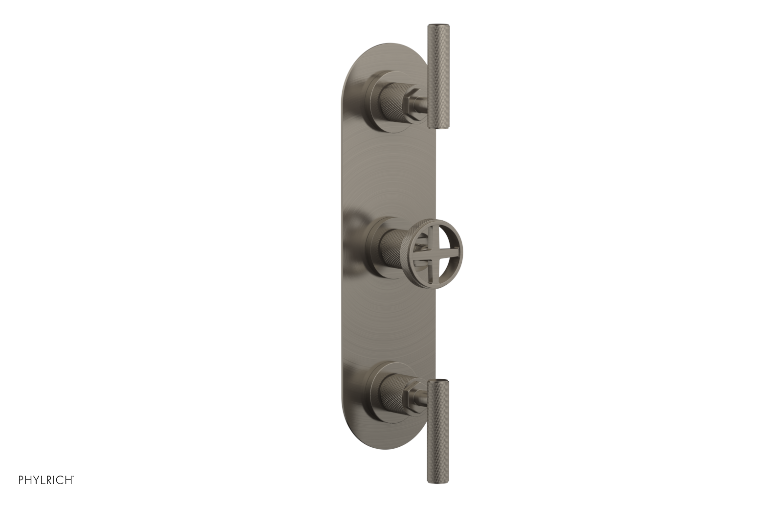 Phylrich Dustrie Knurled Thermostatic Valve with Two Volume Control