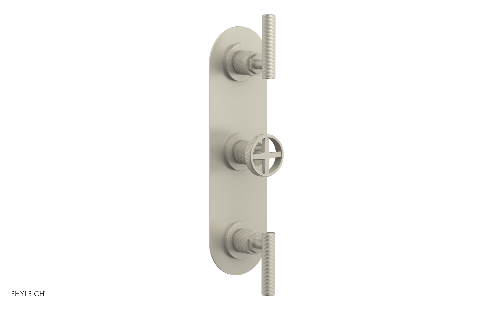 Phylrich Dustrie Knurled Thermostatic Valve with Two Volume Control