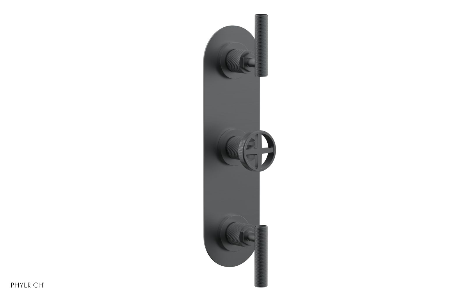 Phylrich Dustrie Knurled Thermostatic Valve with Two Volume Control