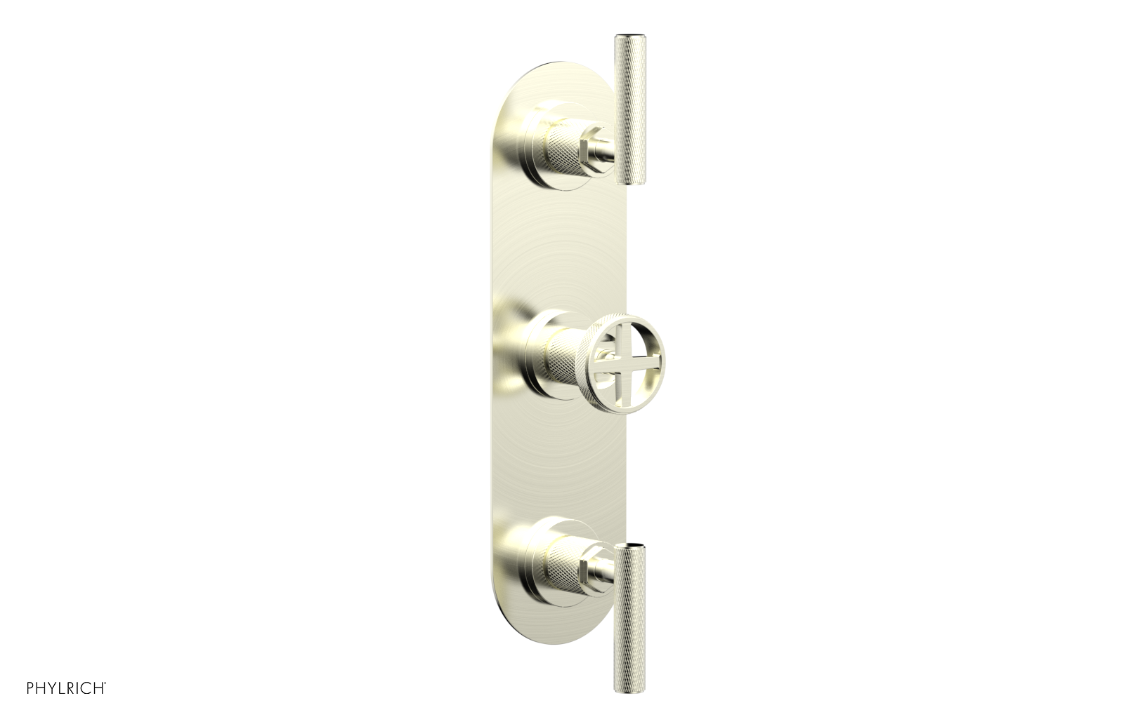 Phylrich Dustrie Knurled Thermostatic Valve with Two Volume Control