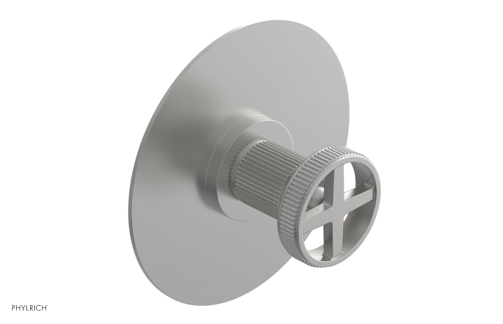 Phylrich Dustrie Grooved Thermostatic or Pressure Balance Shower Plate and Handle Trim