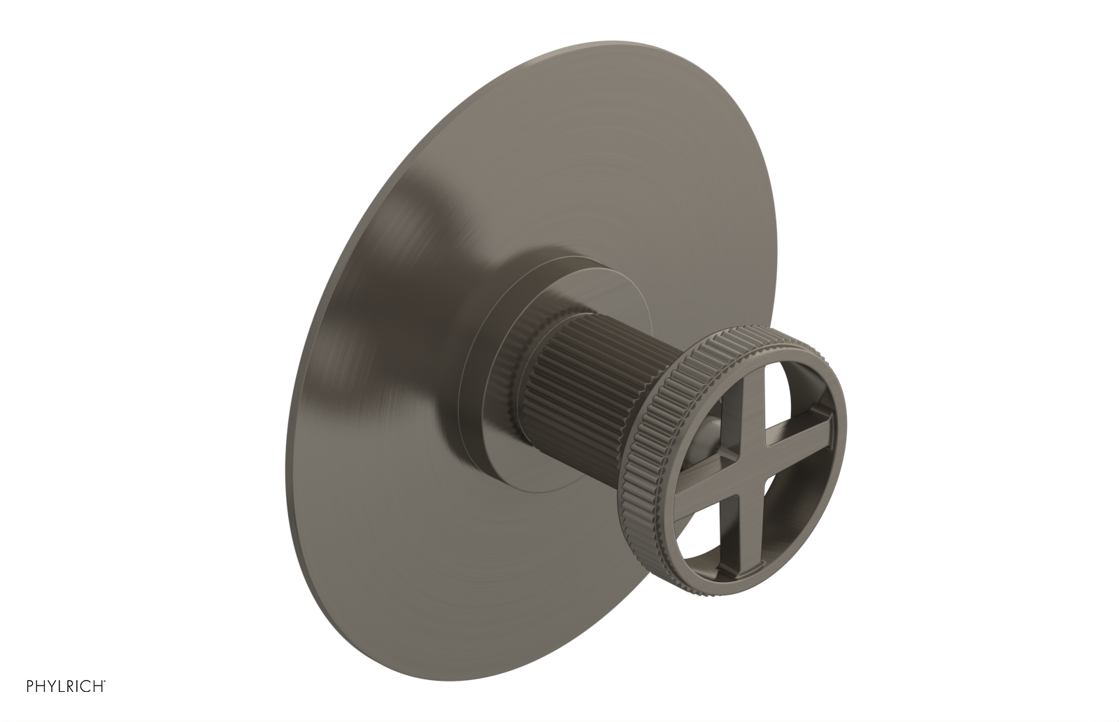 Phylrich Dustrie Grooved Thermostatic or Pressure Balance Shower Plate and Handle Trim