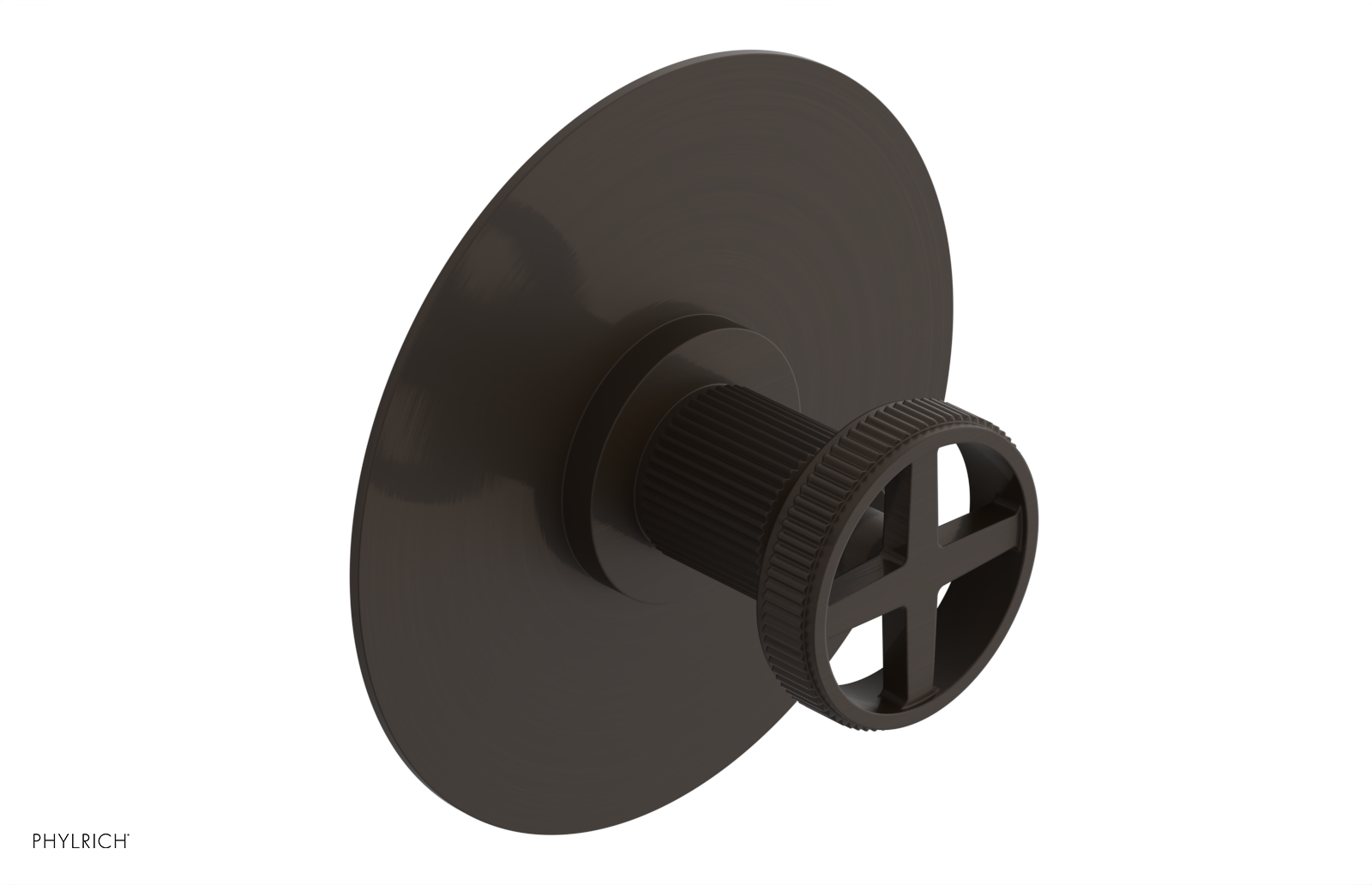 Phylrich Dustrie Grooved Thermostatic or Pressure Balance Shower Plate and Handle Trim