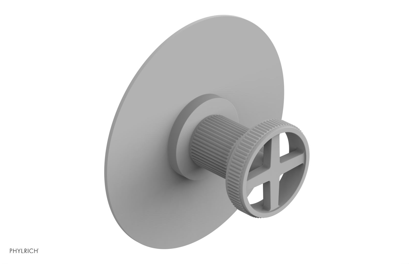 Phylrich Dustrie Grooved Thermostatic or Pressure Balance Shower Plate and Handle Trim