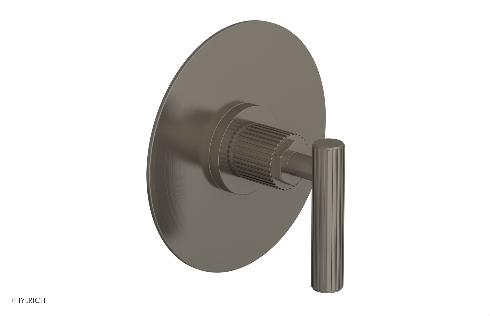 Phylrich Dustrie Grooved Thermostatic or Pressure Balance Shower Plate and Handle Trim