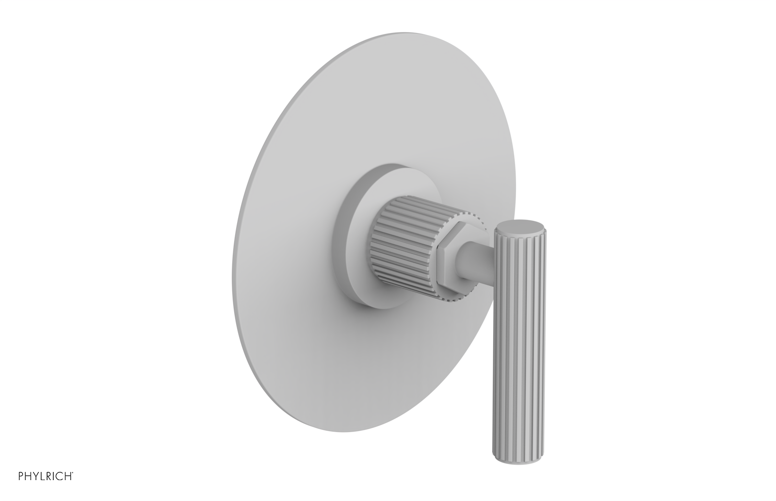Phylrich Dustrie Grooved Thermostatic or Pressure Balance Shower Plate and Handle Trim