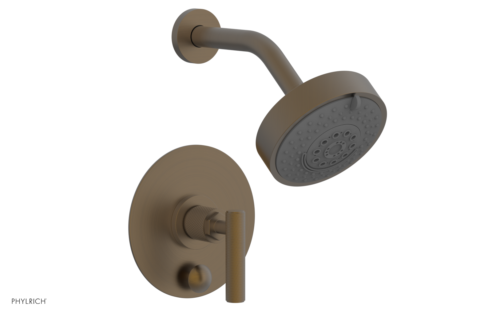 Phylrich Dustrie Pressure Balance Shower and Diverter Set with Lever Handle