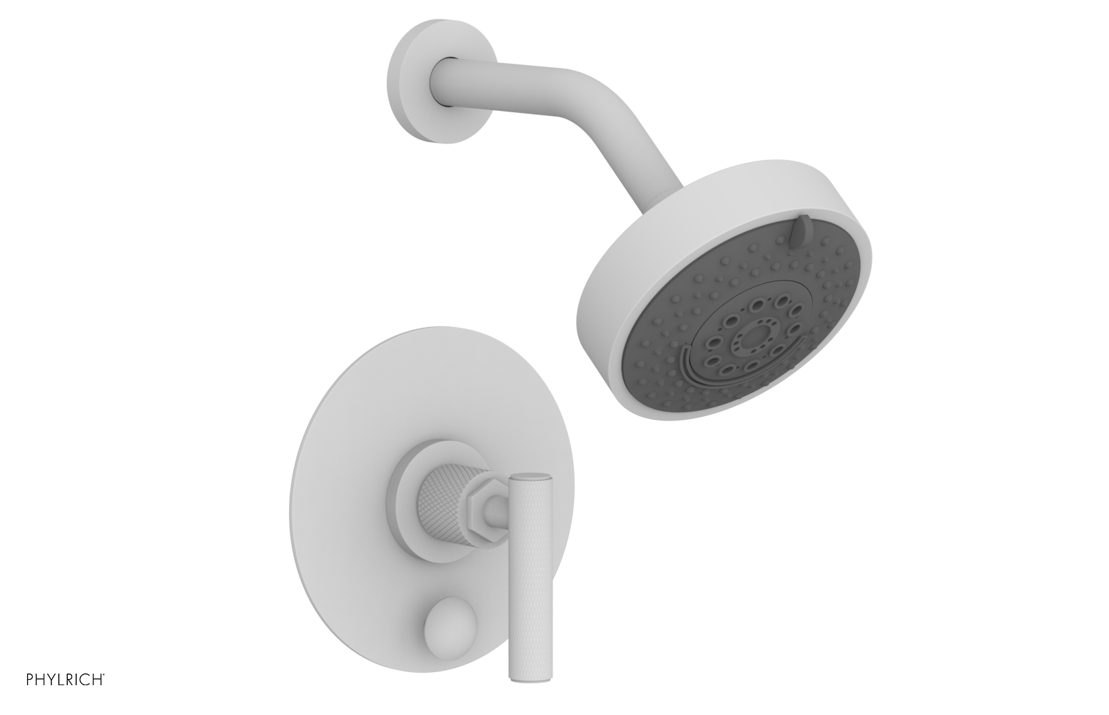 Phylrich Dustrie Pressure Balance Shower and Diverter Set with Lever Handle