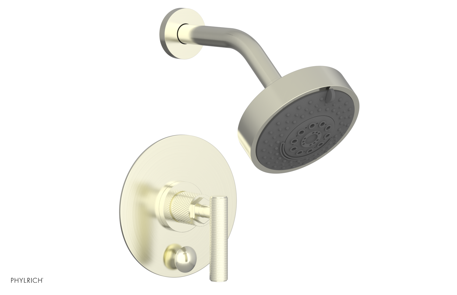 Phylrich Dustrie Pressure Balance Shower and Diverter Set with Lever Handle
