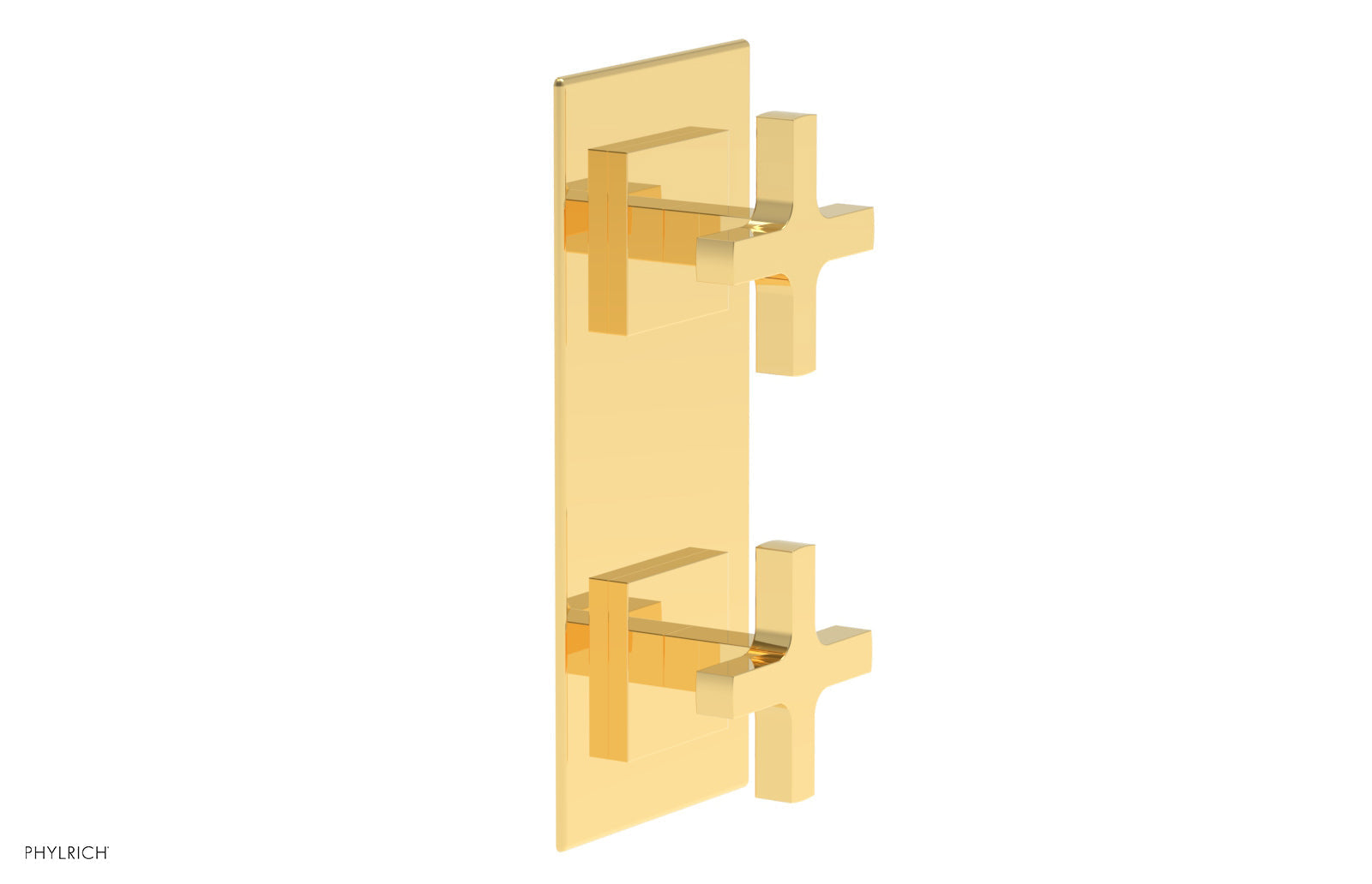 Phylrich CROI Thermostatic Valve with Volume Control or Diverter - Cross Handles