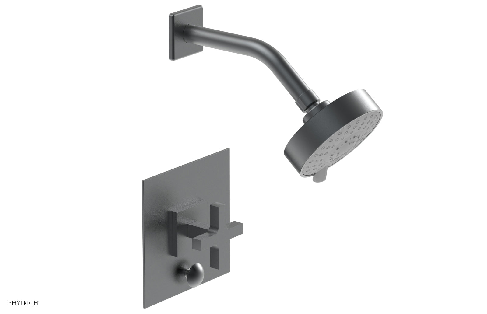 Phylrich CROI Pressure Balance Shower and Diverter Set (Less Spout), Cross Handle