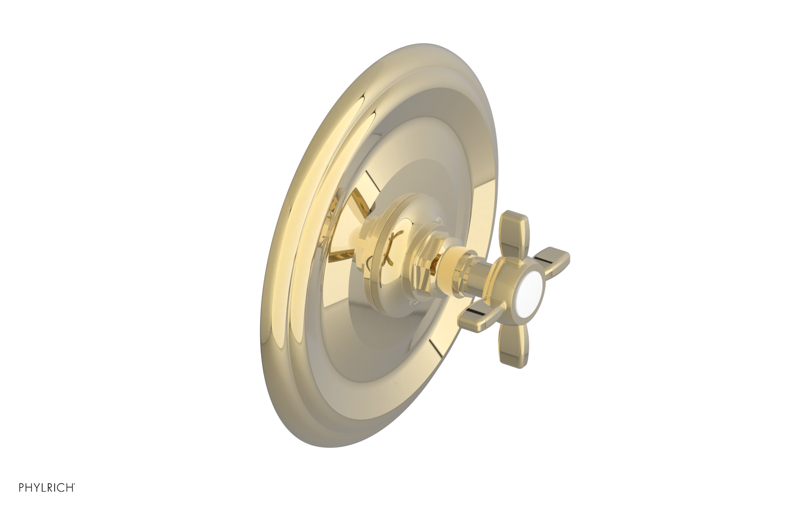 Phylrich Jamestown Thermostatic or Pressure Balance Shower Plate and Handle Trim