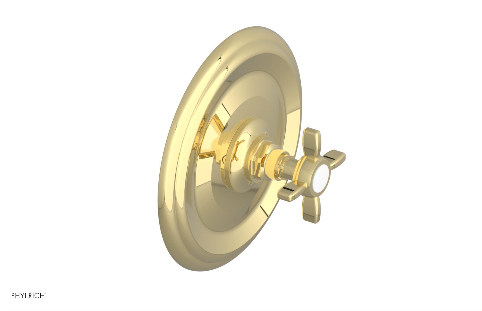 Phylrich Jamestown Thermostatic or Pressure Balance Shower Plate and Handle Trim