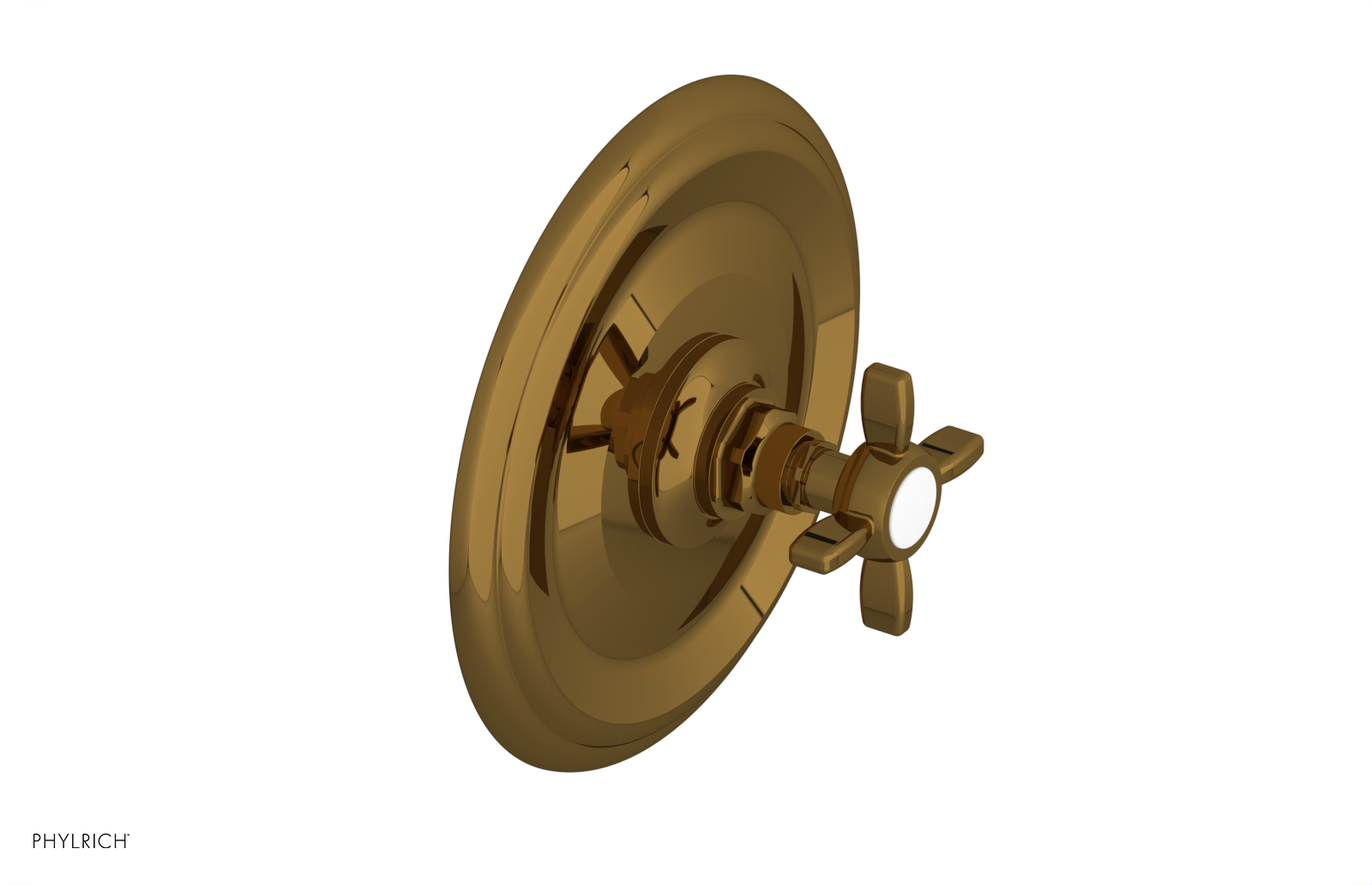 Phylrich Jamestown Thermostatic or Pressure Balance Shower Plate and Handle Trim