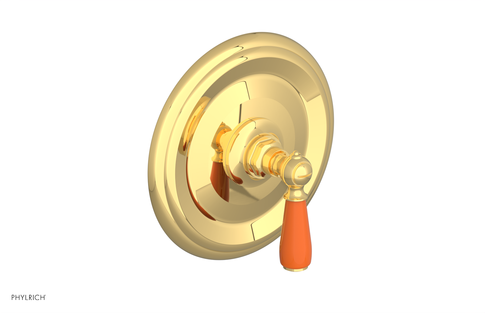 Phylrich Jamestown Thermostatic or Pressure Balance Shower Plate and Handle Trim